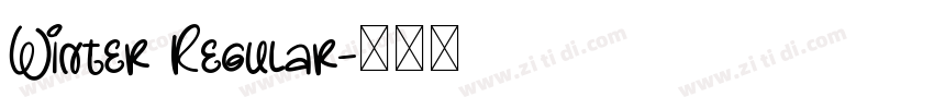 Winter Regular字体转换